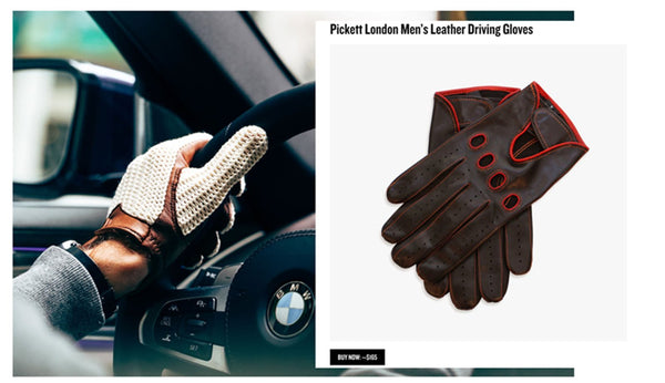 Men's Leather Driving Gloves as featured in Gear Patrol
