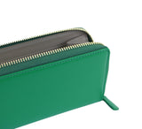 Clare Contrast Slim Purse Purse Green / Taupe  Clare Contrast Slim Purse Purse Green / Taupe