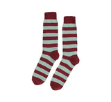 Coloured Striped Socks Textiles Brick / Sage  Coloured Striped Socks Textiles Brick / Sage