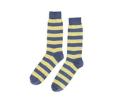 Coloured Striped Socks Textiles Grey / Yellow  Coloured Striped Socks Textiles Grey / Yellow