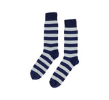 Coloured Striped Socks Textiles Navy / Pale Grey  Coloured Striped Socks Textiles Navy / Pale Grey