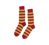 Coloured Striped Socks Textiles Red / Yellow  Coloured Striped Socks Textiles Red / Yellow