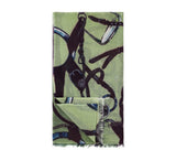Equipage Stole Pashmina & Scarves Olive  Equipage Stole Pashmina & Scarves Olive