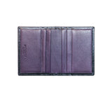 Folding Credit Card Case Credit Card Case Purple Calf/Lambskin 