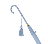 Ladies Slim Leather Handle Umbrella Umbrellas Powder Blue  Ladies Slim Leather Handle Umbrella Umbrellas Powder Blue