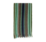 Multi Stripe Knitted Scarf Pashmina & Scarves Forest Green  Multi Stripe Knitted Scarf Pashmina & Scarves Forest Green