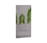 Palmette Stole Pashmina & Scarves Fern Green  Palmette Stole Pashmina & Scarves Fern Green