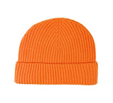 Ribbed Lambswool Hat Textiles Coral  Ribbed Lambswool Hat Textiles Coral