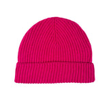 Ribbed Lambswool Hat Textiles Fuchsia  Ribbed Lambswool Hat Textiles Fuchsia