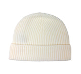 Ribbed Lambswool Hat Textiles Ivory  Ribbed Lambswool Hat Textiles Ivory
