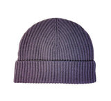 Ribbed Lambswool Hat Textiles Taupe  Ribbed Lambswool Hat Textiles Taupe