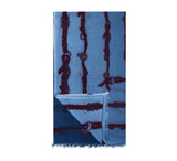 Snaffle Stole Pashmina & Scarves Blue  Snaffle Stole Pashmina & Scarves Blue