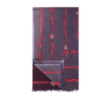 Snaffle Stole Pashmina & Scarves Burgundy  Snaffle Stole Pashmina & Scarves Burgundy