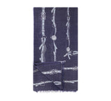 Snaffle Stole Pashmina & Scarves Charcoal  Snaffle Stole Pashmina & Scarves Charcoal