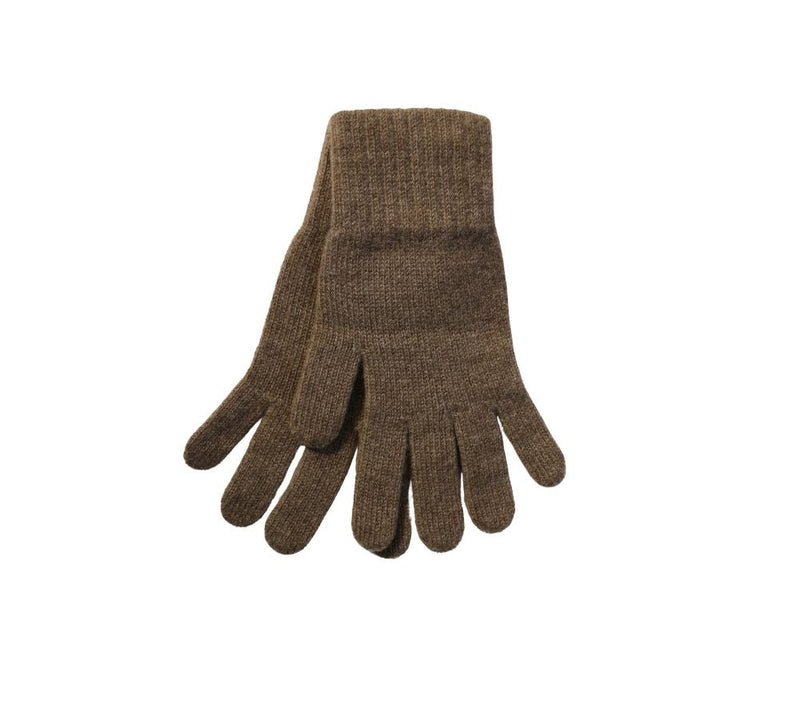 Ladies Cashmere Gloves Textiles Brown 