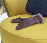 Ladies Fur & Cashmere Lined Gloves - Pickett London Ladies Fur & Cashmere Lined Gloves - Pickett London