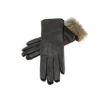 Ladies Fur Lined Gloves Touchscreen - Pickett London Ladies Fur Lined Gloves Touchscreen - Pickett London