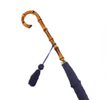 Ladies Slim Whangee Handle Umbrella Umbrellas French Navy  Ladies Slim Whangee Handle Umbrella Umbrellas French Navy