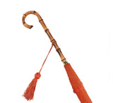 Ladies Slim Whangee Handle Umbrella Umbrellas Orange  Ladies Slim Whangee Handle Umbrella Umbrellas Orange