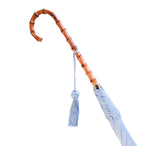 Ladies Slim Whangee Handle Umbrella Umbrellas Powder Blue  Ladies Slim Whangee Handle Umbrella Umbrellas Powder Blue