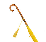 Ladies Slim Whangee Handle Umbrella Umbrellas Yellow  Ladies Slim Whangee Handle Umbrella Umbrellas Yellow