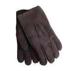 Men's Shearling Sheepskin Gloves Gloves Dark Brown 8 