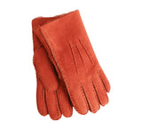 Men's Shearling Sheepskin Gloves Gloves Orange 8 