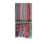Multi Stripe Knitted Scarf Pashmina & Scarves Gold  Multi Stripe Knitted Scarf Pashmina & Scarves Gold