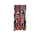Multi Stripe Knitted Scarf Pashmina & Scarves Green  Multi Stripe Knitted Scarf Pashmina & Scarves Green