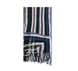 Multi Stripe Knitted Scarf Pashmina & Scarves Grey  Multi Stripe Knitted Scarf Pashmina & Scarves Grey