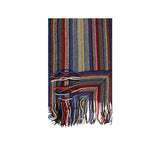 Multi Stripe Knitted Scarf Pashmina & Scarves Royal Blue  Multi Stripe Knitted Scarf Pashmina & Scarves Royal Blue