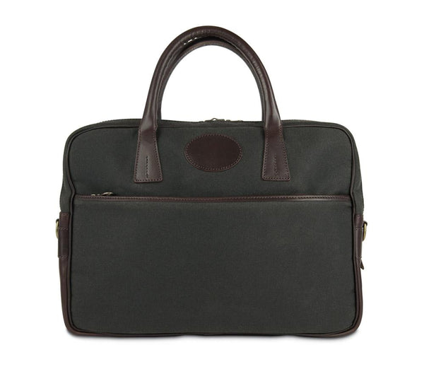 Regents Waxed Canvas Briefcase Pickett London