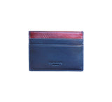 RFID Contrast Flat Card Case Credit Card Case Navy / Burgundy  RFID Contrast Flat Card Case Credit Card Case Navy / Burgundy