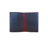RFID Contrast Tip Folding Card Case Wallets Navy / Burgundy  RFID Contrast Tip Folding Card Case Wallets Navy / Burgundy