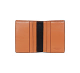 RFID Contrast Tip Folding Card Case Wallets Orange / Dark Brown  RFID Contrast Tip Folding Card Case Wallets Orange / Dark Brown