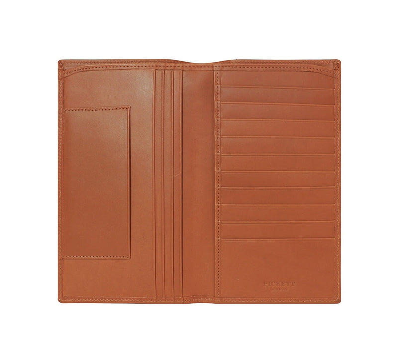 Tall Wallet With Travel Card Section Wallets Tan 