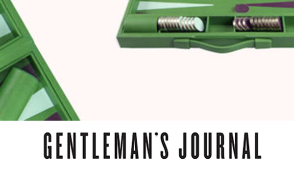 Backgammon set as featured in Gentleman's Journal
