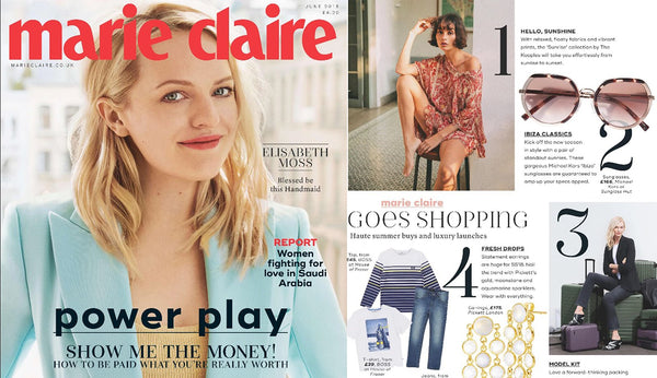 Earrings as featured Marie Claire