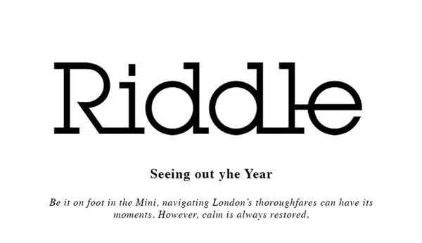 Riddle Magazine – Trevor Pickett December Column | Pickett London