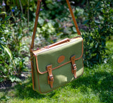 One Pocket Buckle Canvas Briefcase