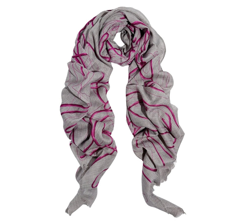 Abstract Embroidery Stole Pashmina & Scarves 