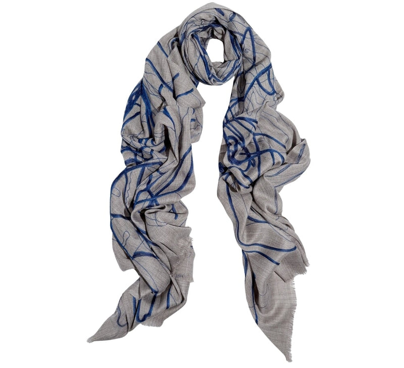Abstract Embroidery Stole Pashmina & Scarves 