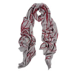 Abstract Embroidery Stole Pashmina & Scarves 