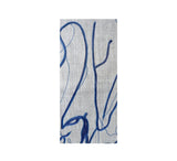 Abstract Embroidery Stole Pashmina & Scarves Navy 