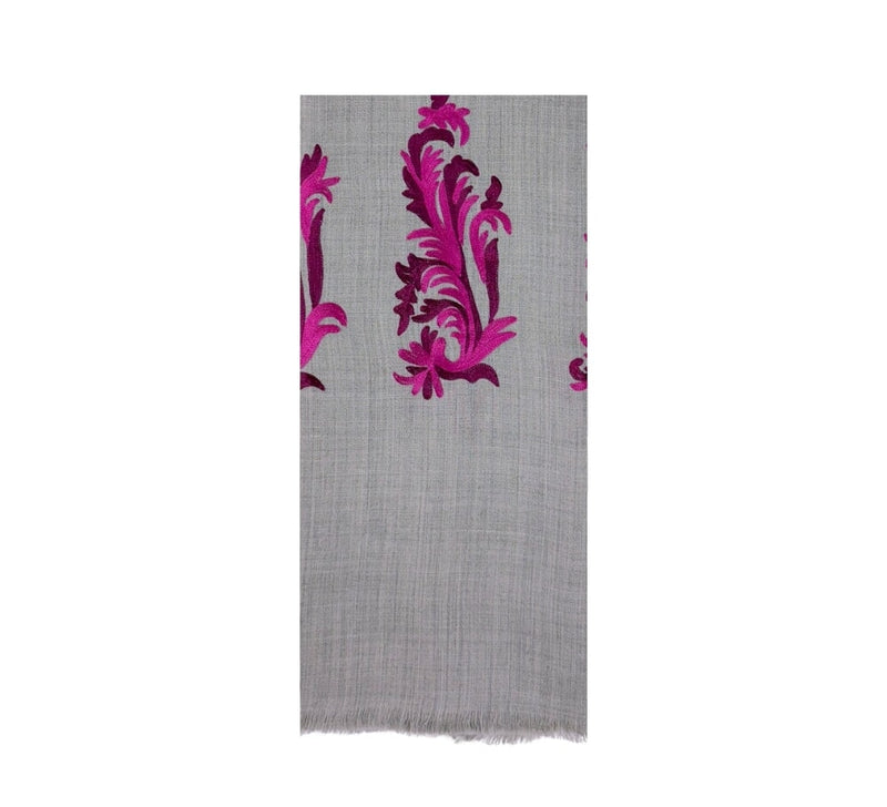 Acanthus Stole Pashmina & Scarves Fuchsia 