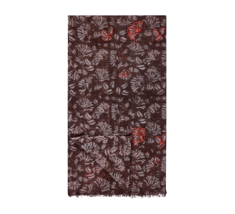 Aspen Wool Stole Pashmina & Scarves Brown 