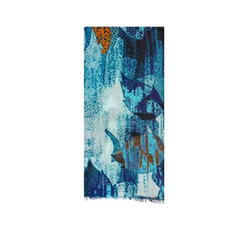 Belle Stole Pashmina & Scarves Blue 