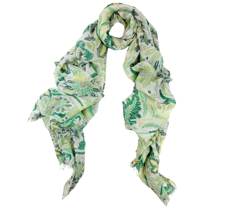 Blue Ferns Shawl Pashmina & Scarves 