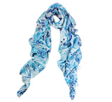 Blue Ferns Shawl Pashmina & Scarves 