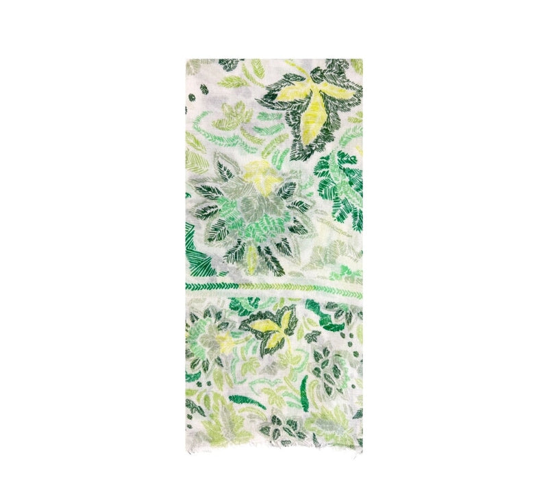 Blue Ferns Shawl Pashmina & Scarves Green 